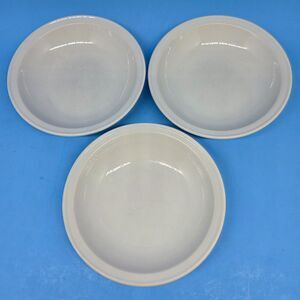 Apilco France White 6 7/8"D X 1 1/2"H Set Of 3 Individual Pasta Bowls VGC